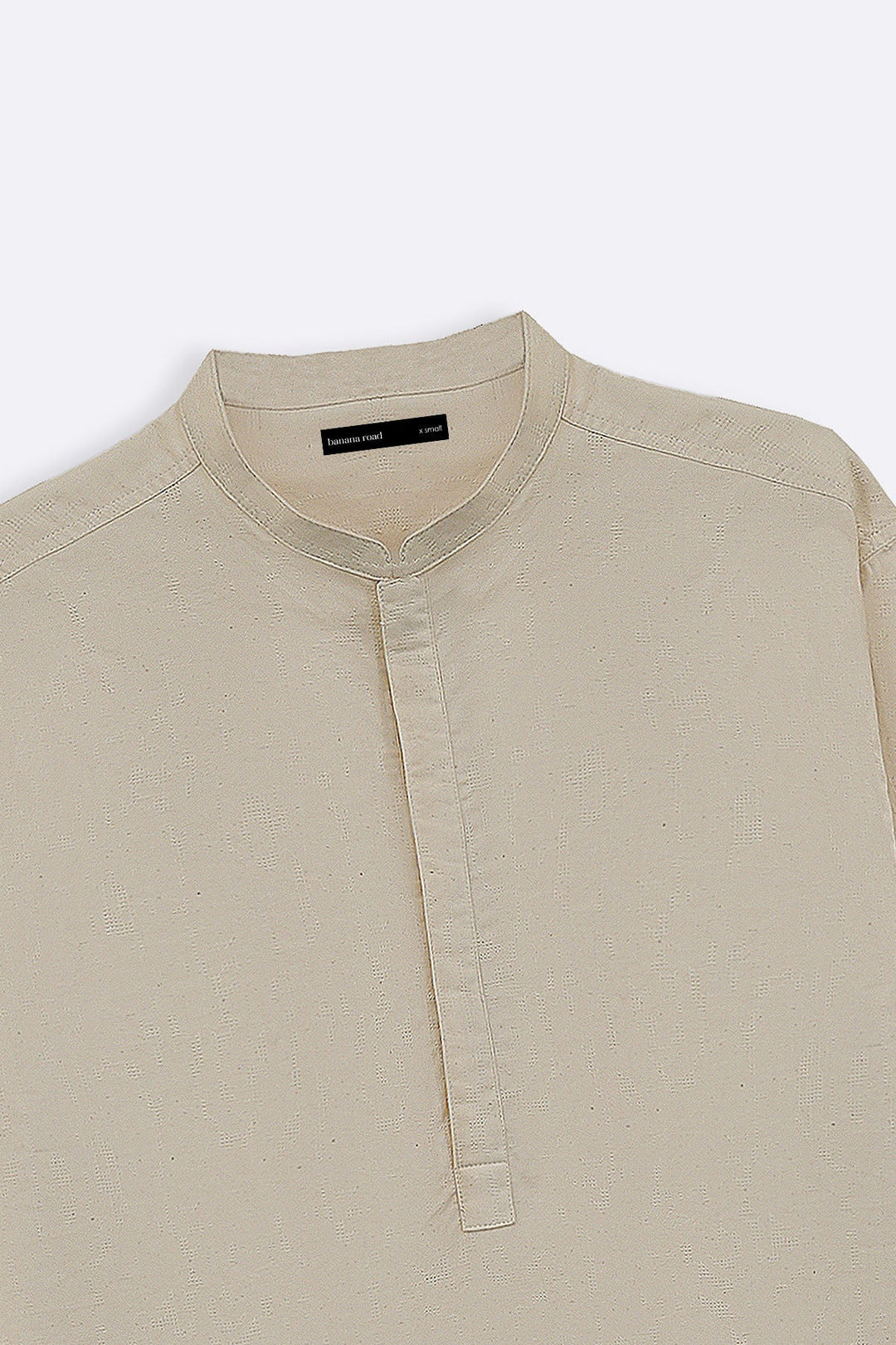 OFF WHITE GEOMETRIC JACQUARD SHORT SHIRT