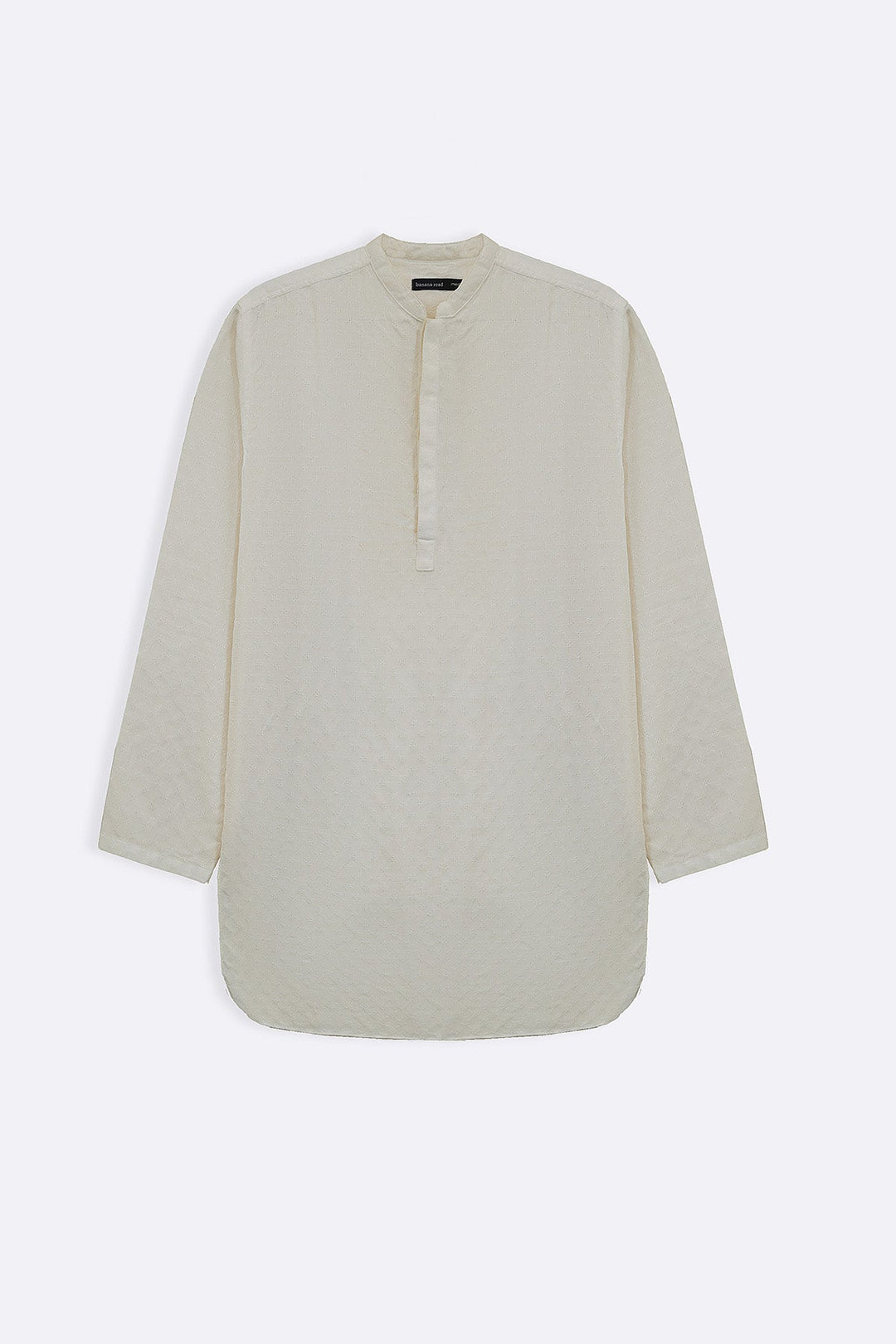OFF WHITE TEXTURED GEOMETRIC SHIRT