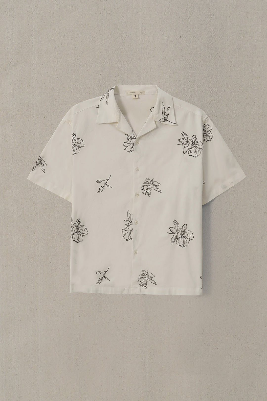 OFF WHITE FLORAL EMBROIDERED SAFARI
