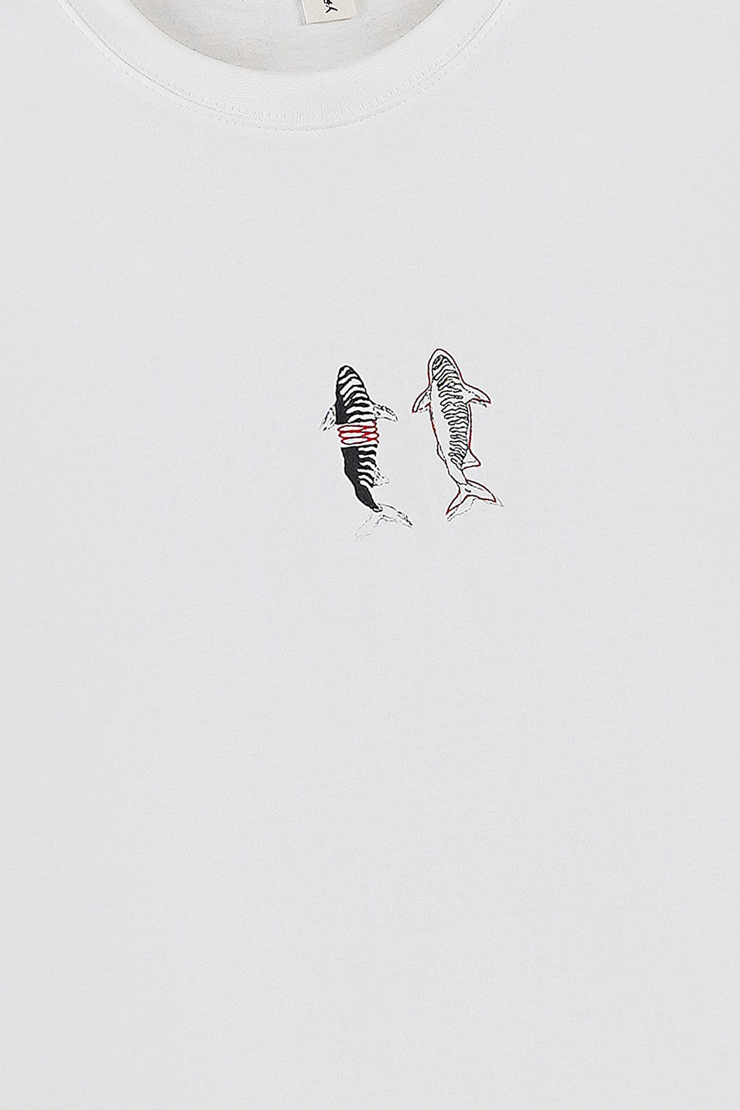 OFF WHITE FISH MARKET TEE
