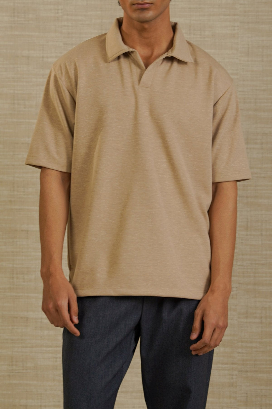 BEIGE EVERYDAY KNIT POLO