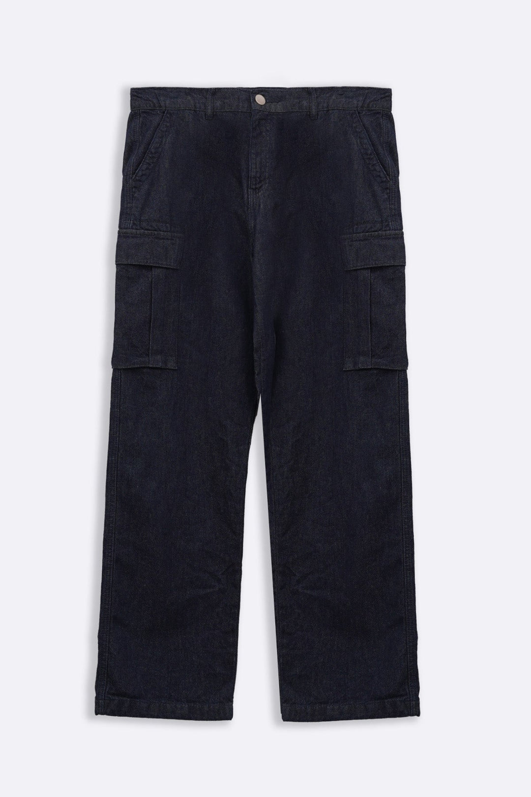 BLUE RELAXED CARGO JEANS