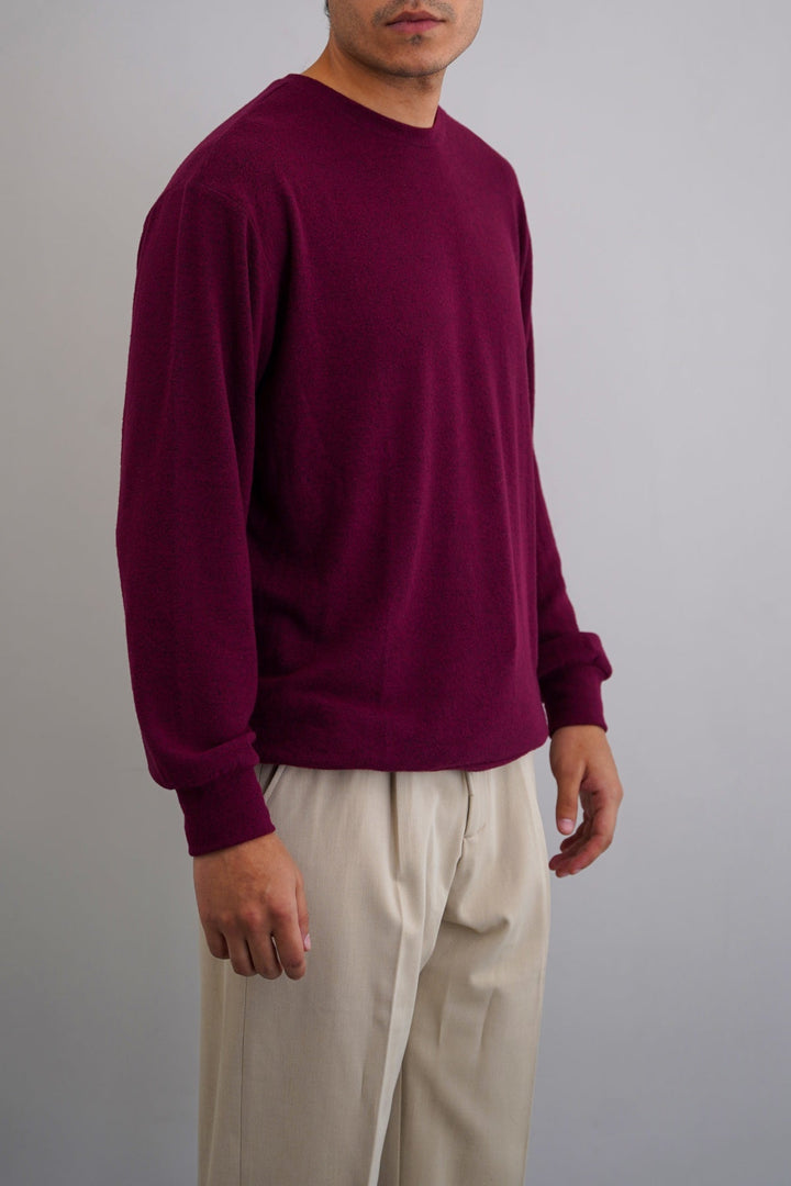 BURGUNDY BASIC SWEATSHIRTS