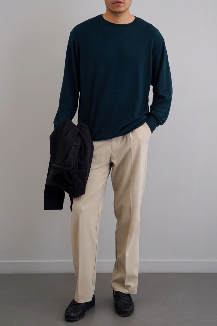 GREEN BASIC SWEATSHIRTS