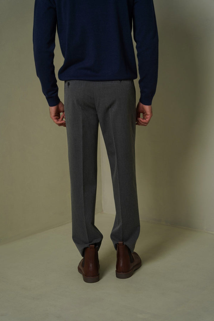 GREY TAILORED EASY PANTS