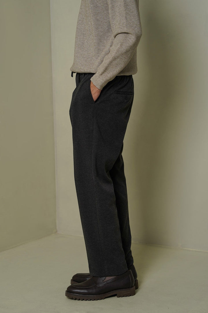GREY TAILORED WOOLEN PANTS