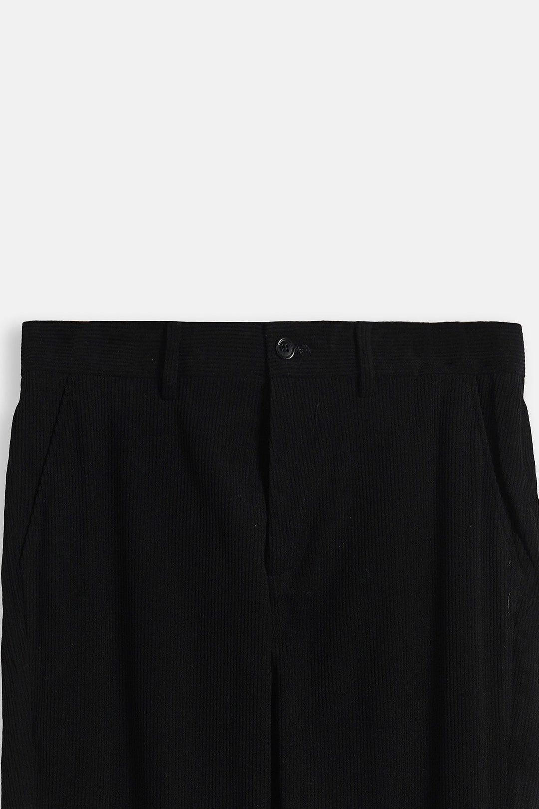 BLACK SLIMFIT CORDUROY PANTS