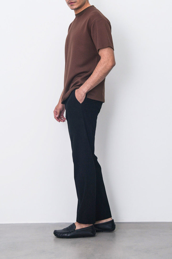 BLACK SLIMFIT CORDUROY PANTS