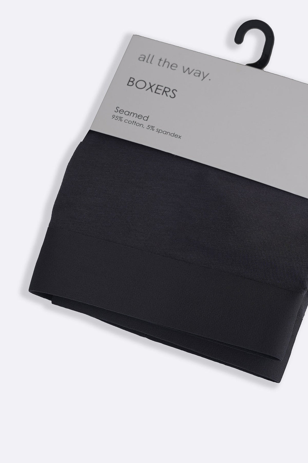 BLACK SEAMLESS BOXERS