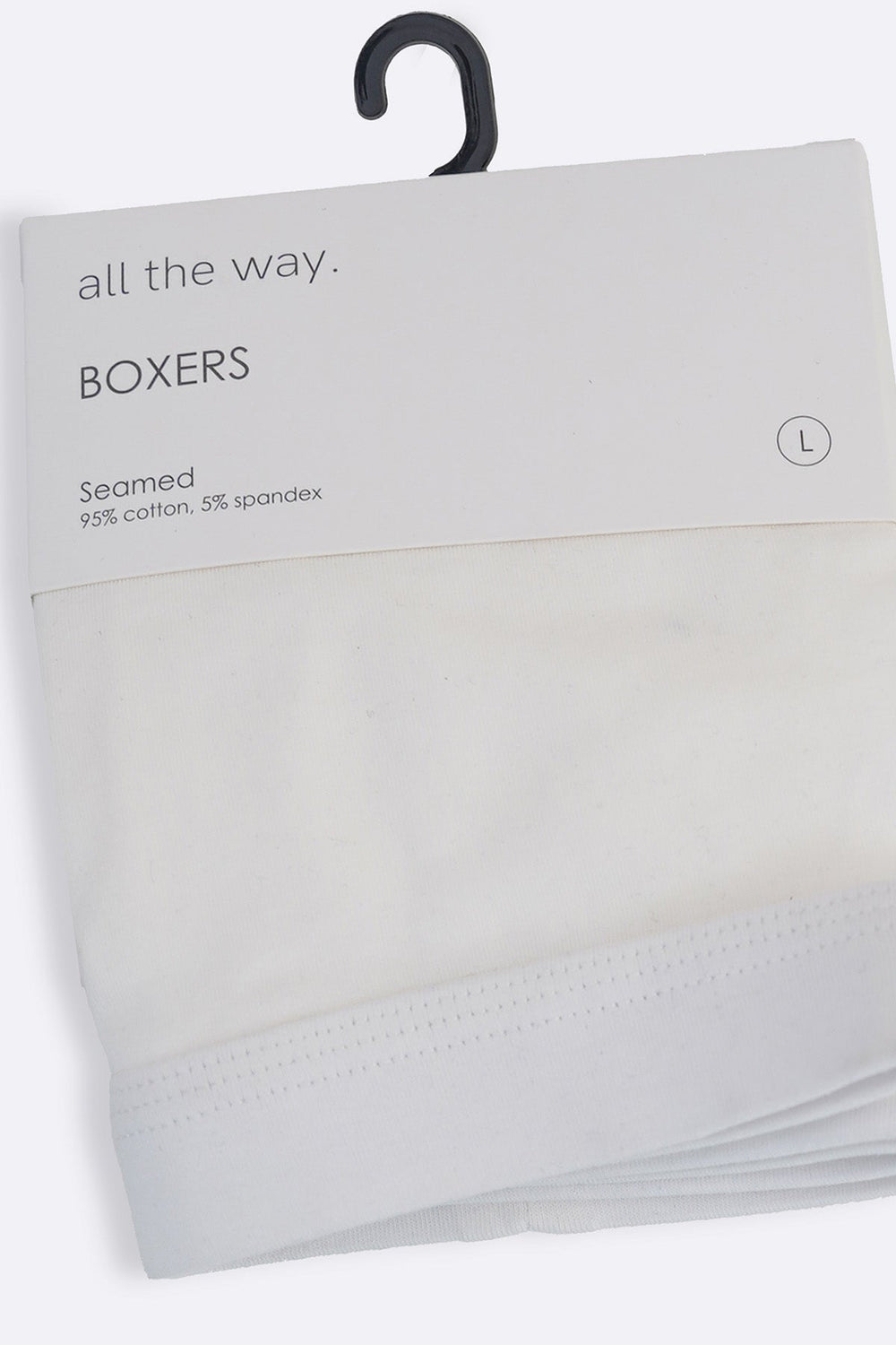 WHITE SEAMLESS BOXERS