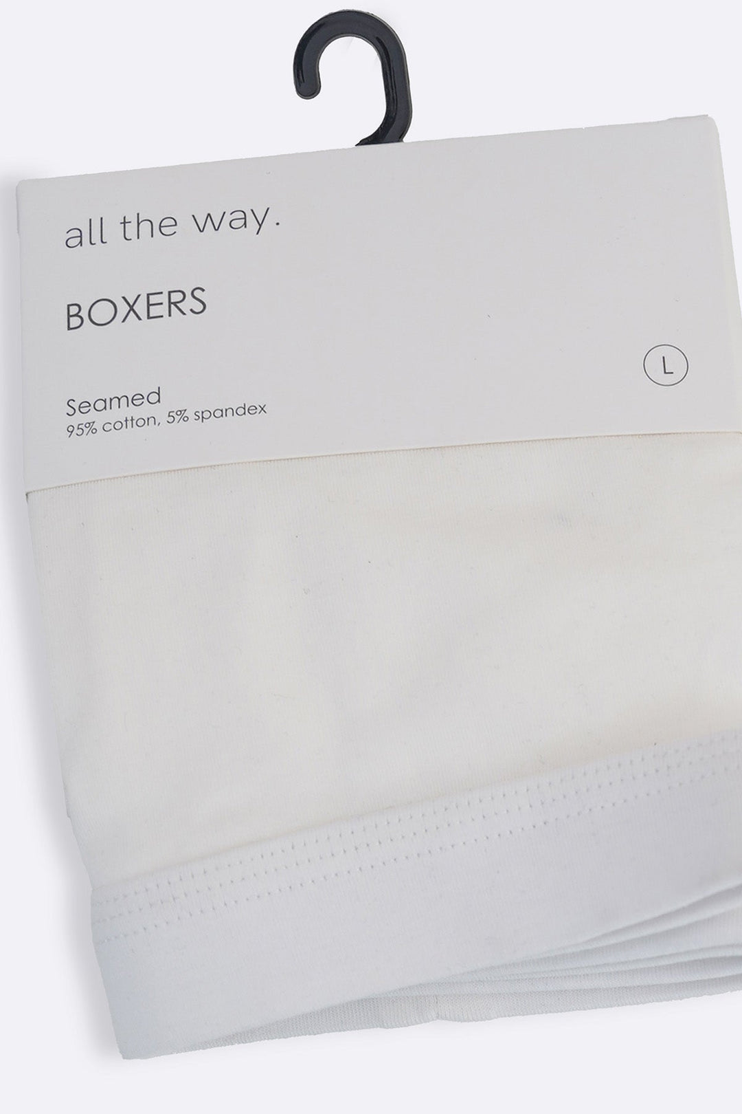 WHITE SEAMLESS BOXERS