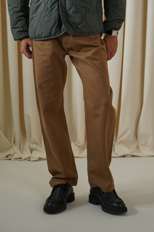 BROWN TWILL JEANS
