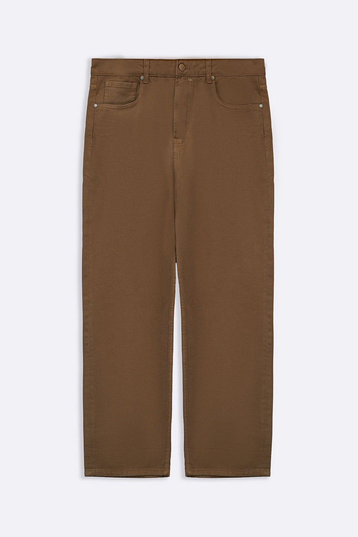 BROWN TWILL JEANS