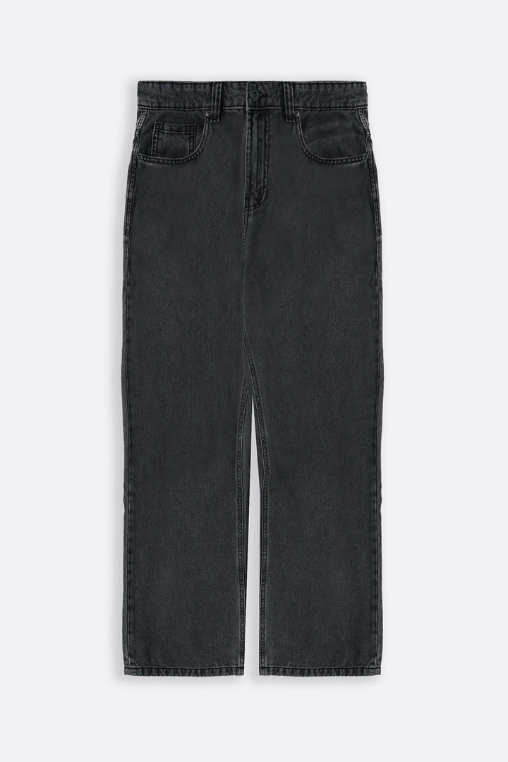BLACK WIDE LEG JEANS