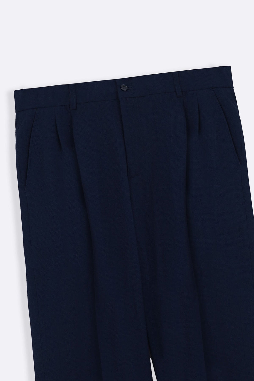 NAVY LOOSE TAILORED PANTS