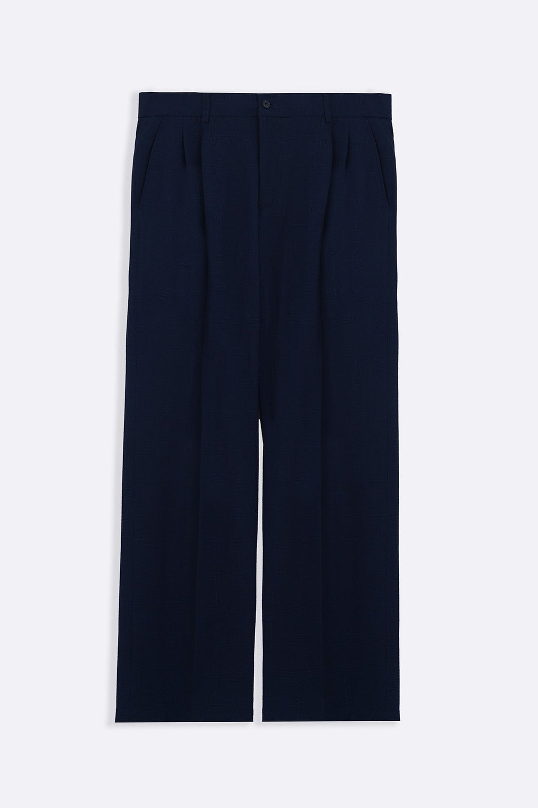 NAVY LOOSE TAILORED PANTS