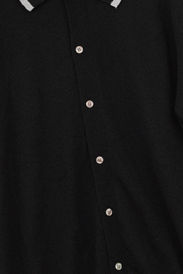 BLACK CLUB POLO CARDIGAN