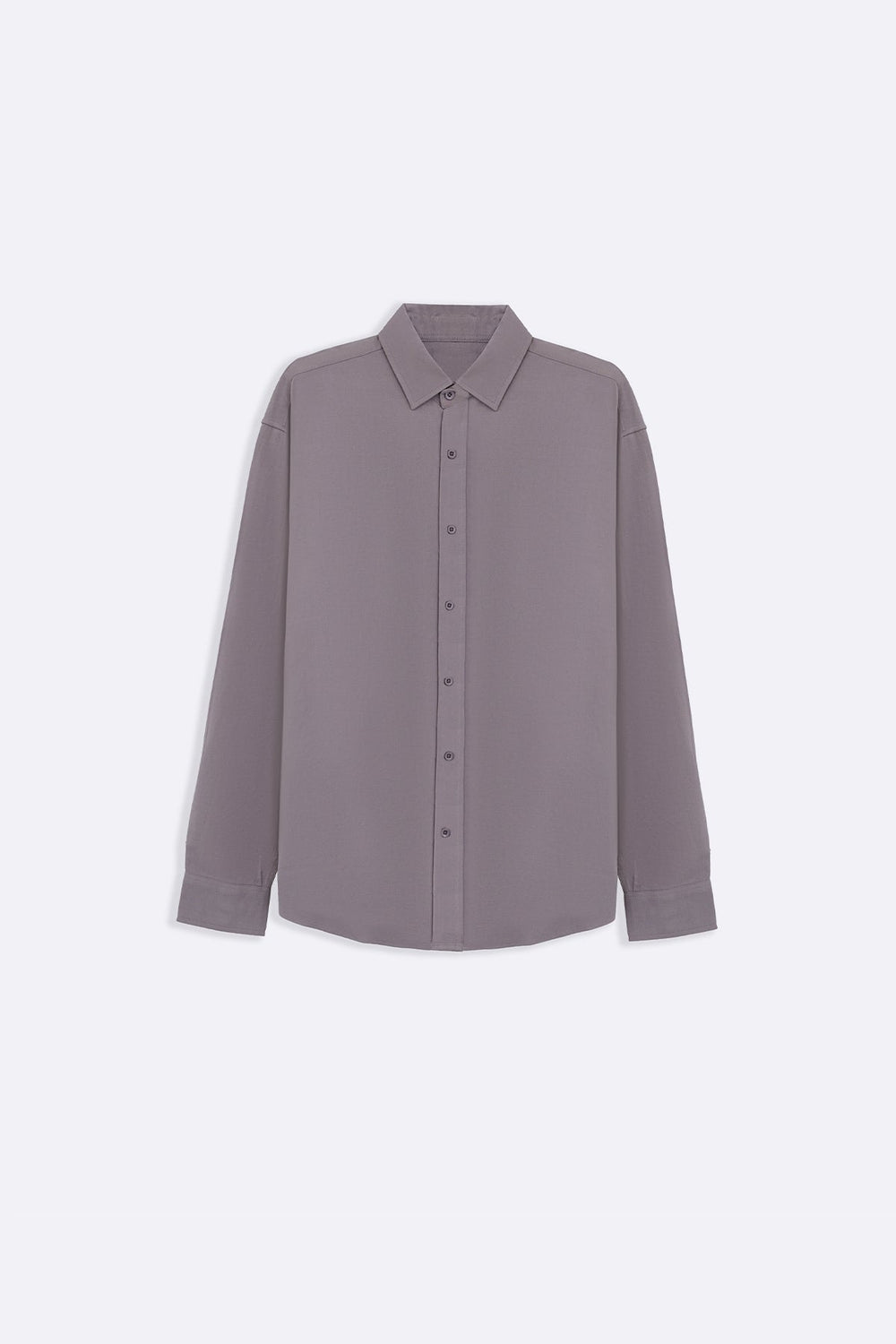 LIGHT GREY OVERSIZED LINEN SHIRT