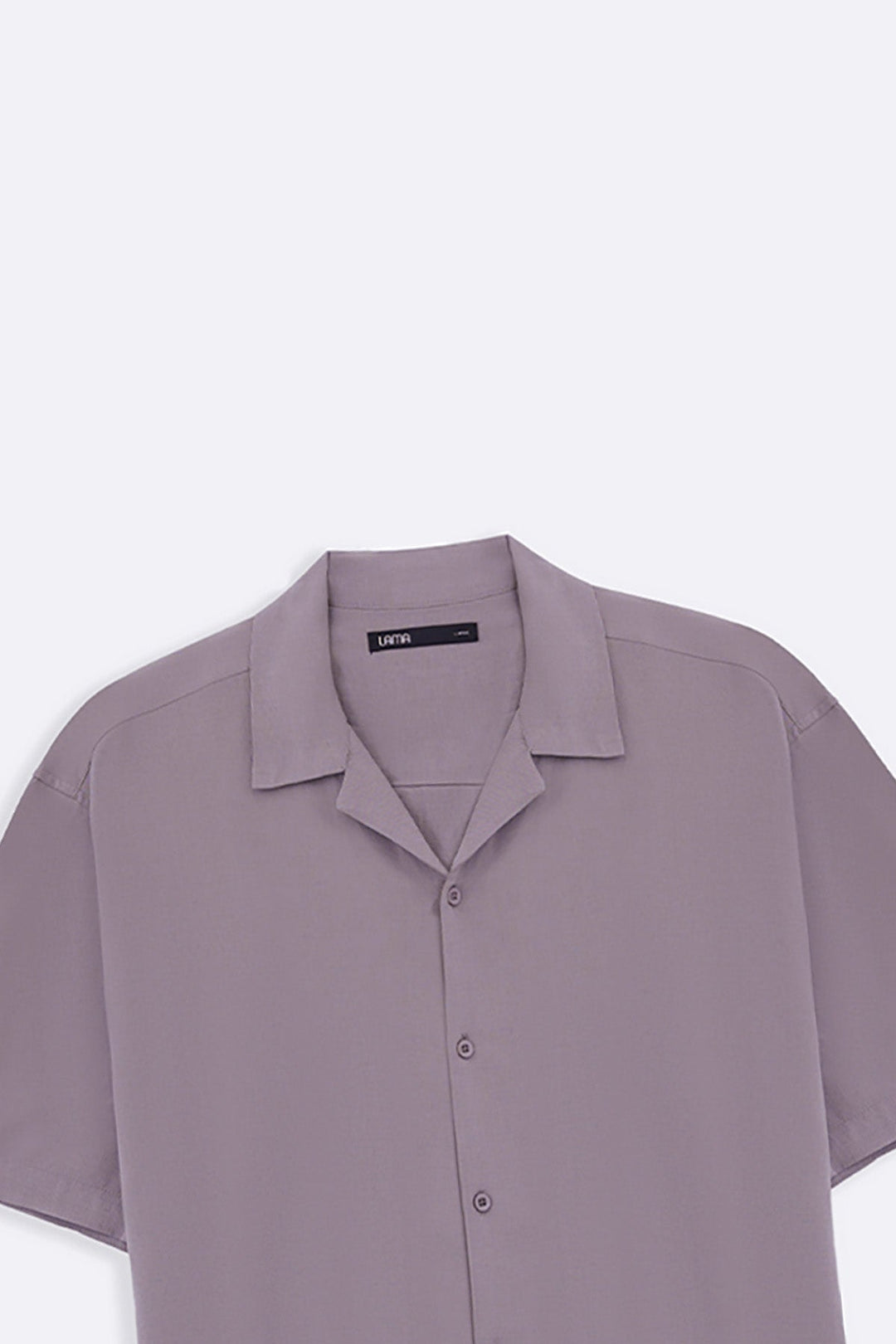 LIGHT GREY RELAXED SAFARI SHIRT