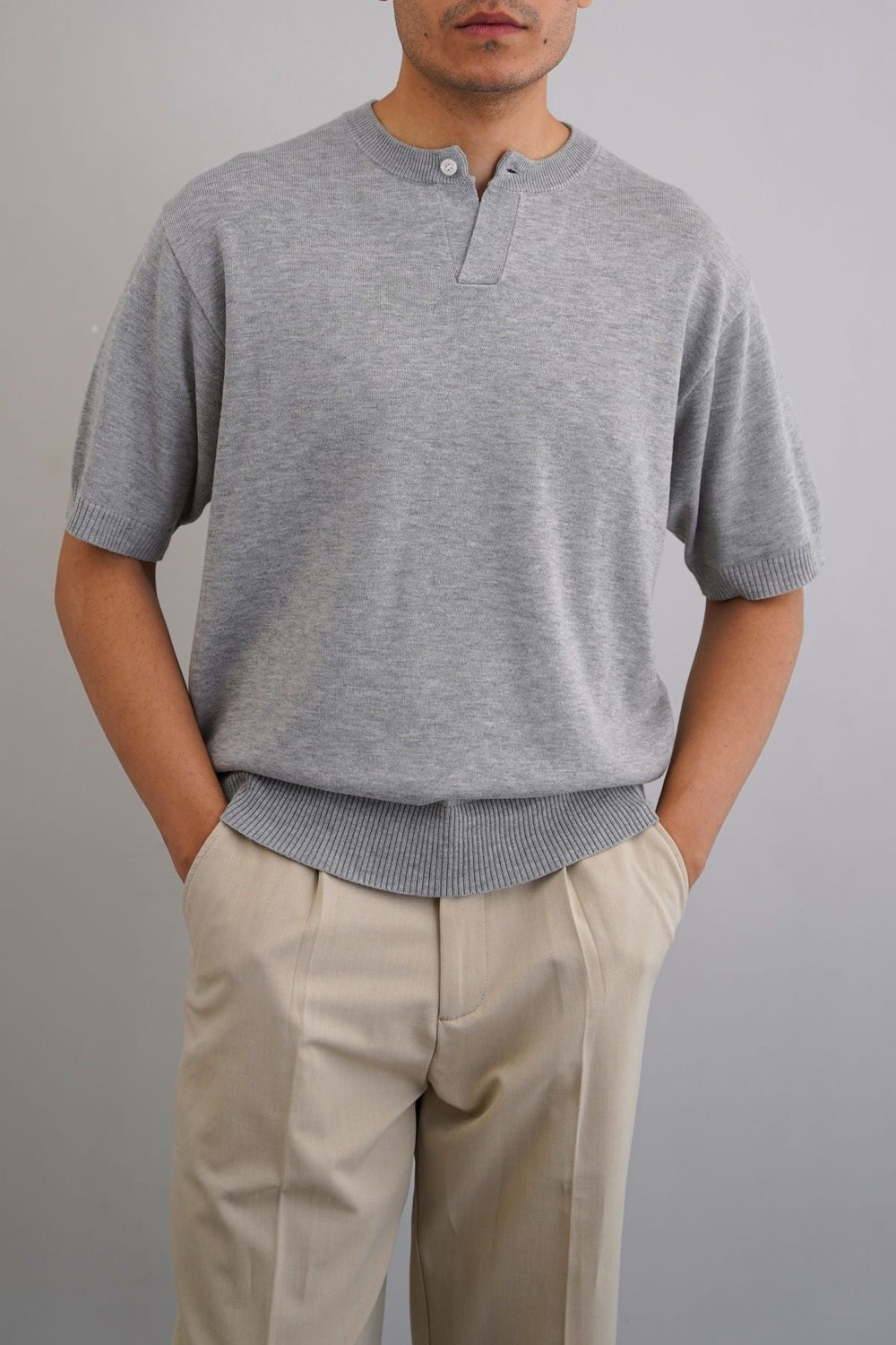 GREY EVERYDAY HENLEY
