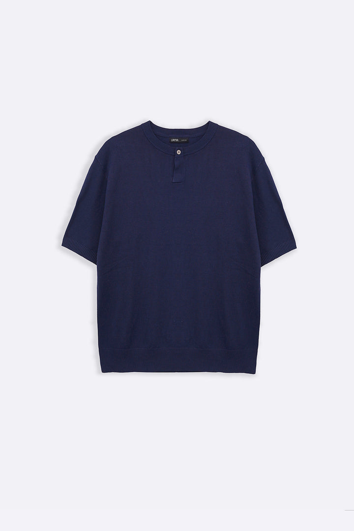 NAVY EVERYDAY HENLEY