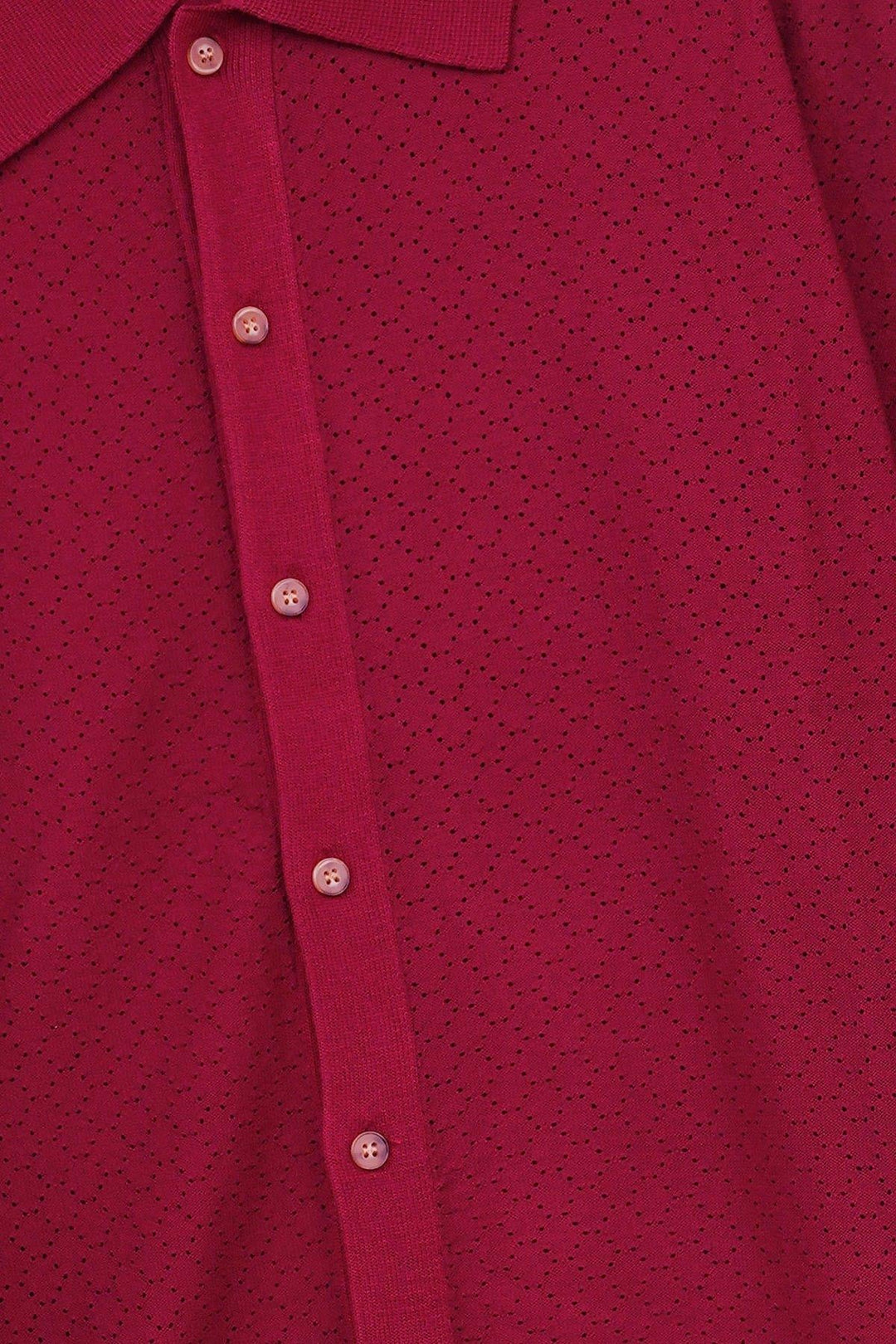 BURGUNDY HAVANA BUTTON-DOWN