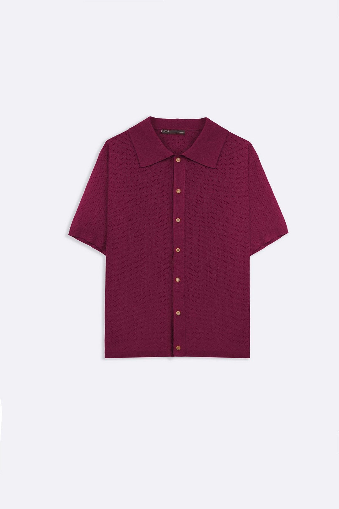 BURGUNDY HAVANA BUTTON-DOWN