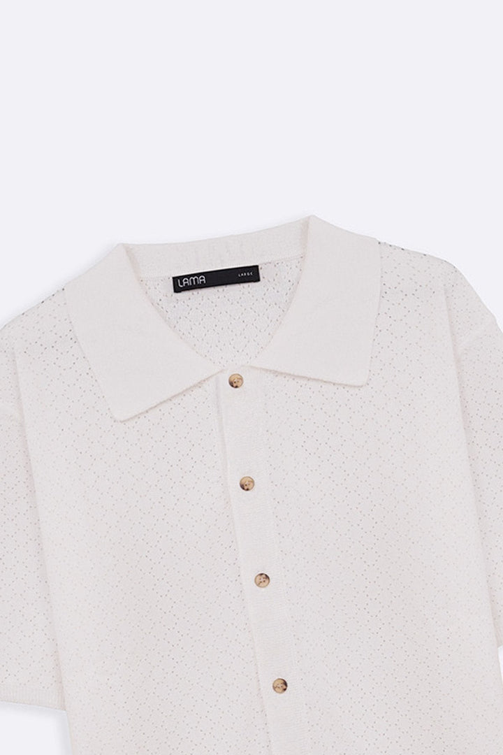 IVORY HAVANA BUTTON-DOWN