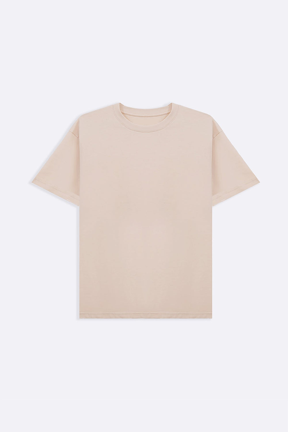 BEIGE CLASSIC COTTON TEE