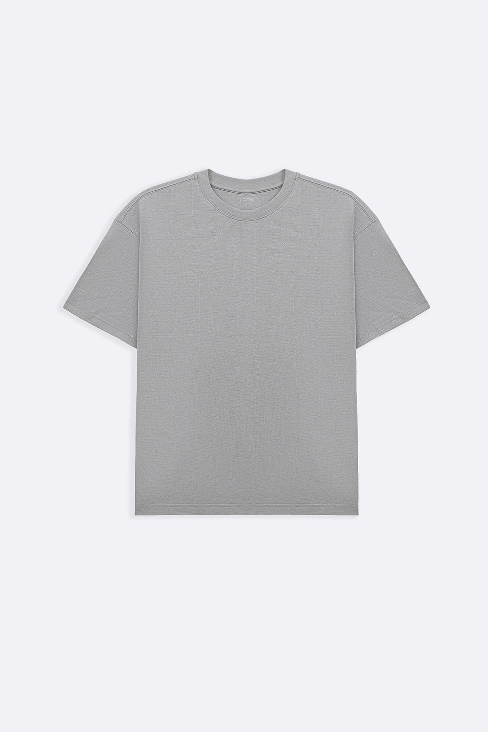 GREY JACQUARD COTTON CLASSIC TEE