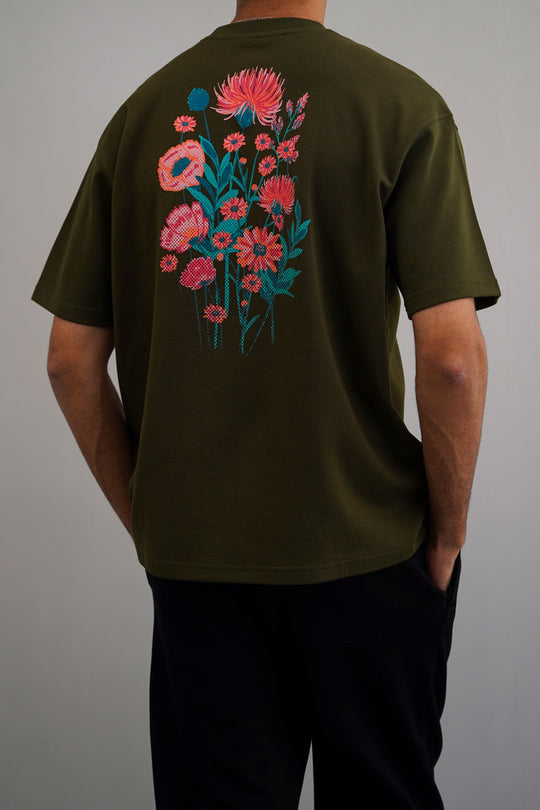 OLIVE CANVAS GARDEN TEE