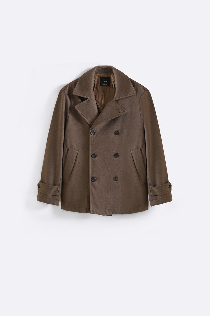 BROWN SAILOR PEACOAT