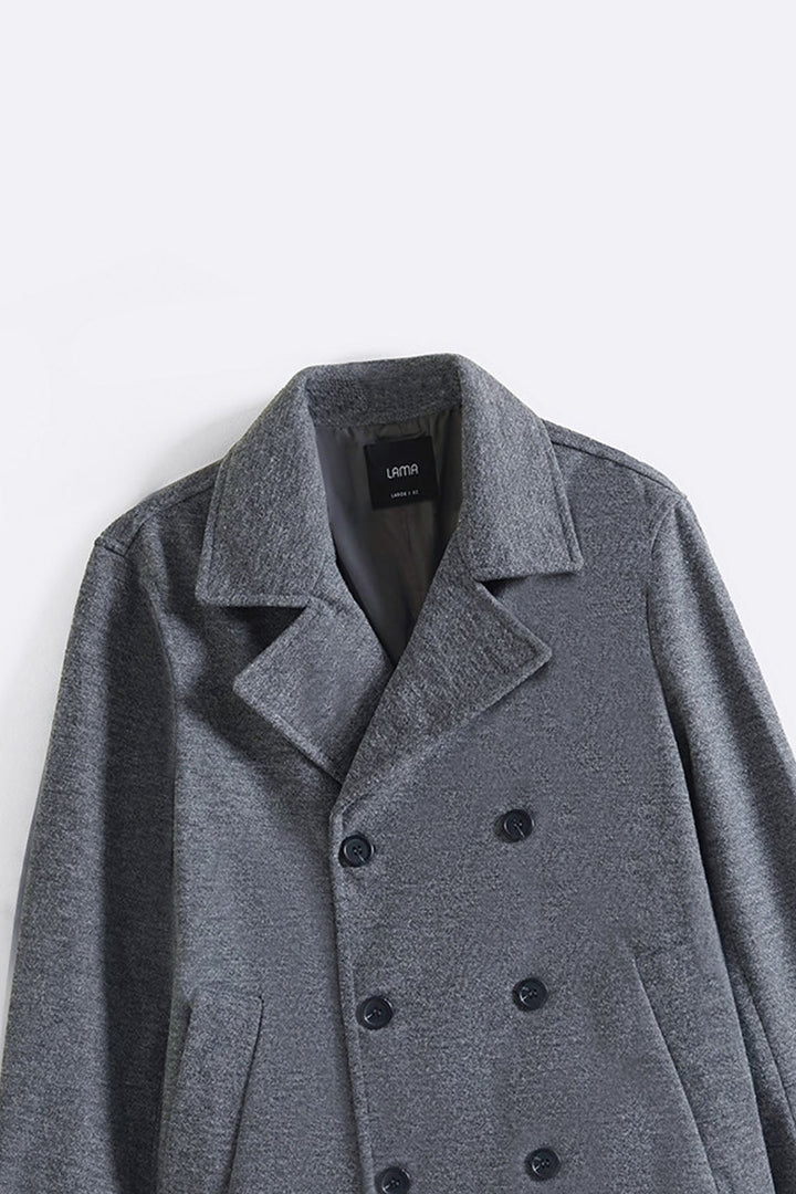DARK GREY SAILOR PEACOAT