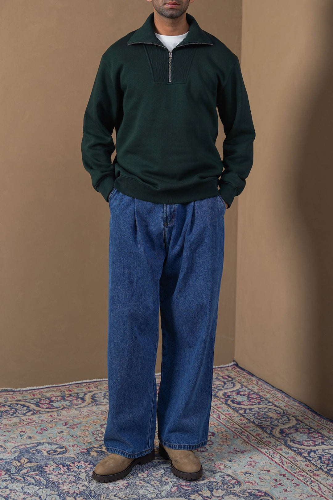 FOREST GREEN FIELD DAY SWEATSHIRT