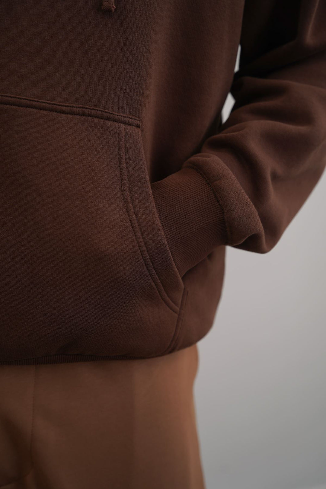 BROWN CLASSIC OVERSIZED HOODIE