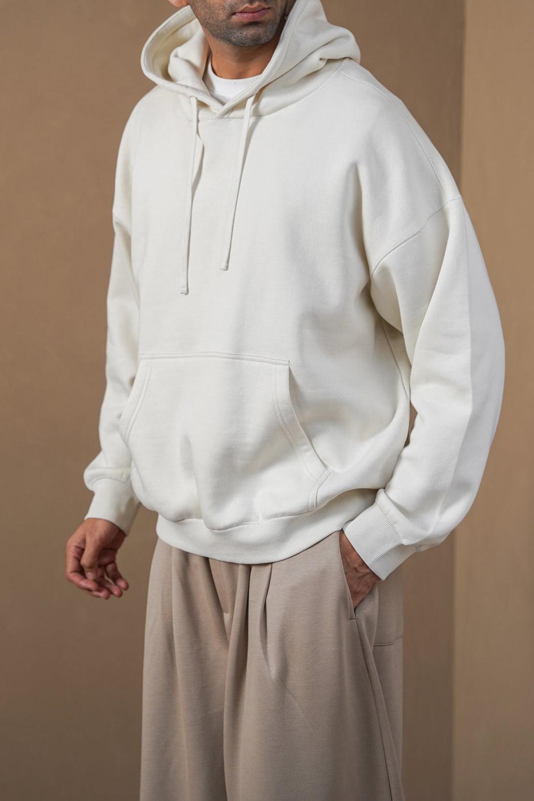 IVORY CLASSIC OVERSIZED HOODIE
