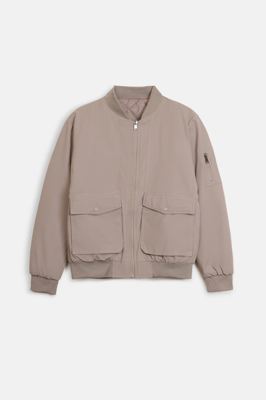 REVERSIBLE BOMBER JACKET
