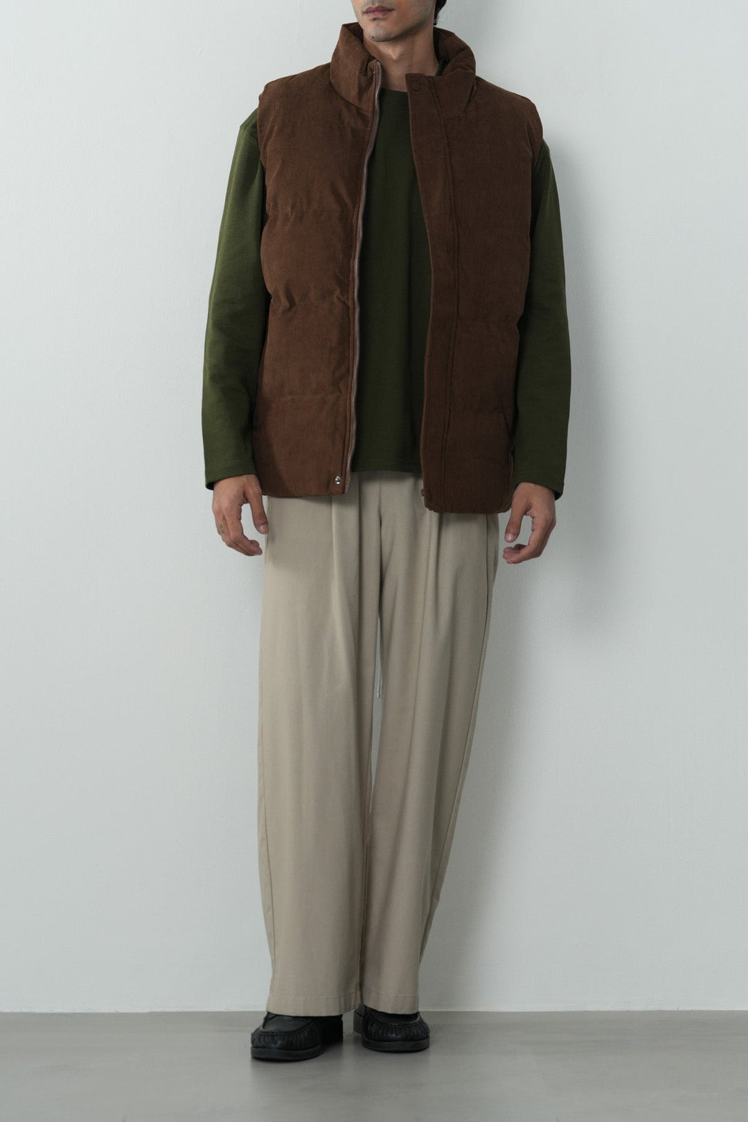 CORDUROY PUFFER GILET