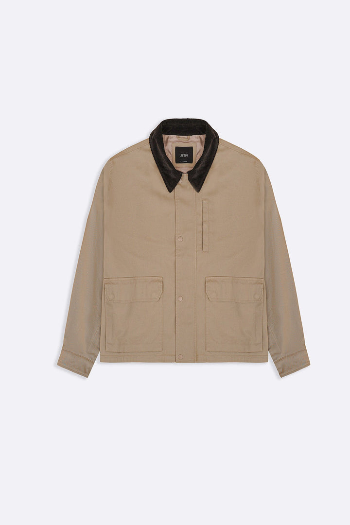 BEIGE UTILITY JACEKT