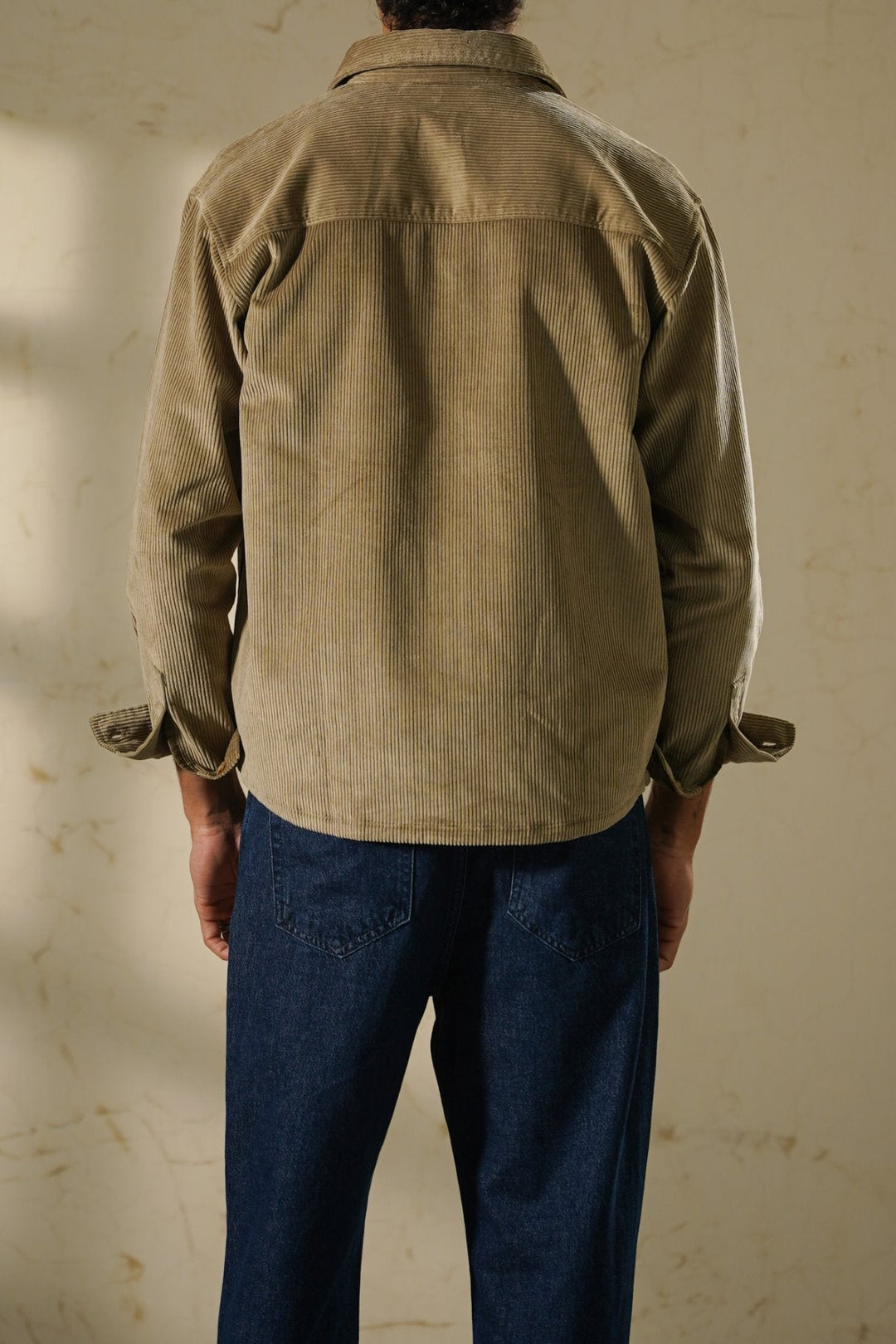 KHAKI LIGHT CORDUROY SHACKET