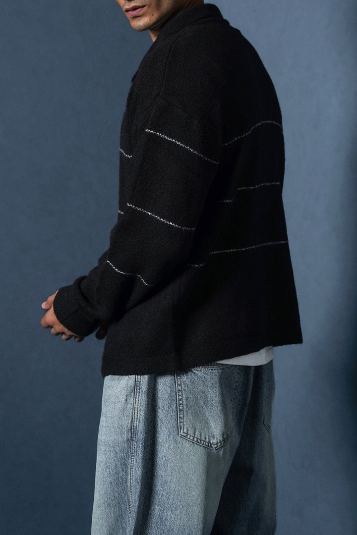 BLACK CLASSIC CARDIGAN