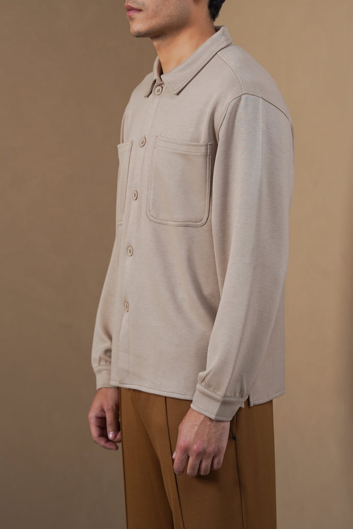 KHAKI CLASSIC SHACKET