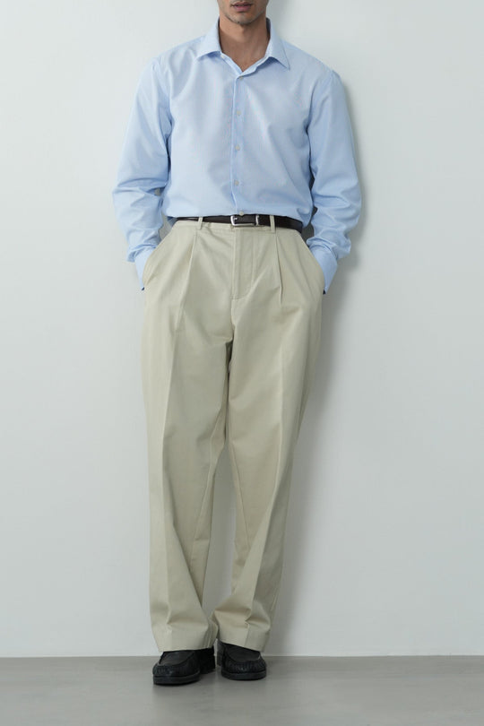 RELAXED PLEATED PANTS