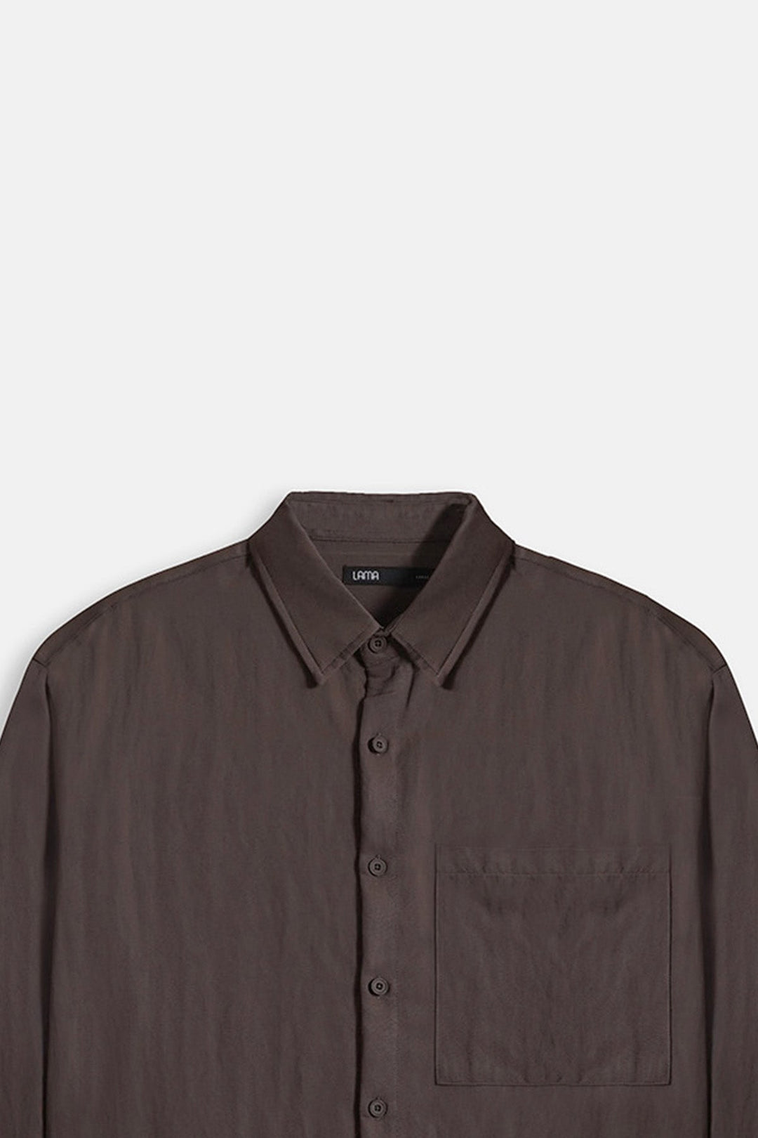 BROWN-RELAXED TWILL SHIRT