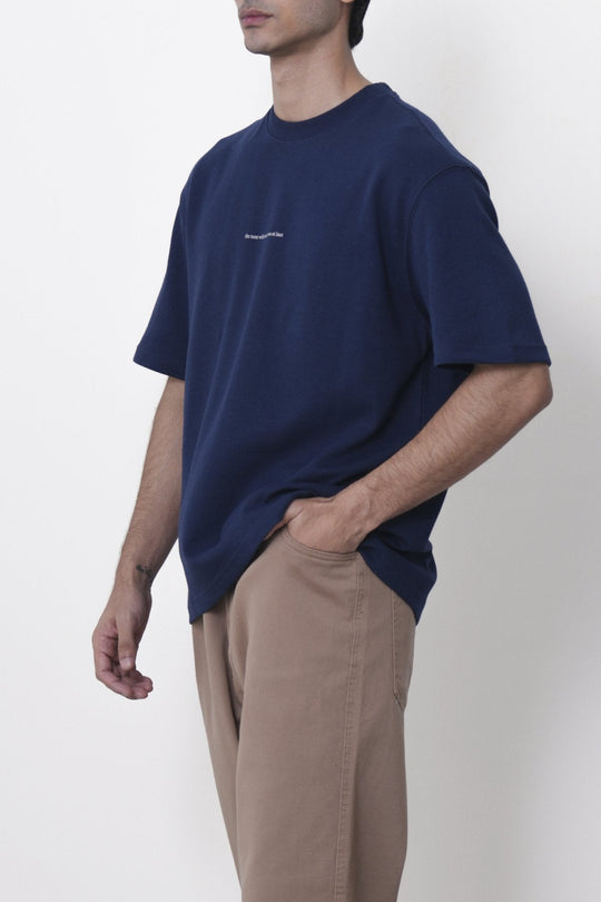MID BLUE-WORDS HAVE TWO MEANINGS TEE