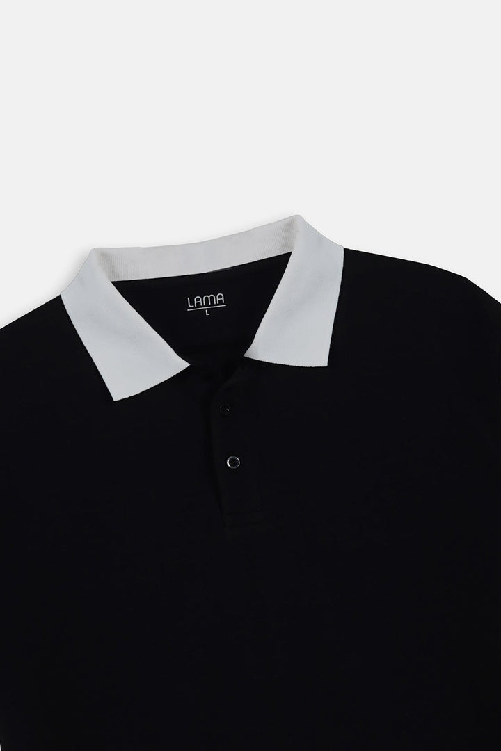 BLACK-HERITAGE CONTRAST POLO