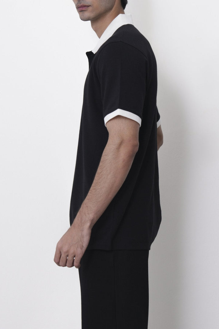 BLACK-HERITAGE CONTRAST POLO