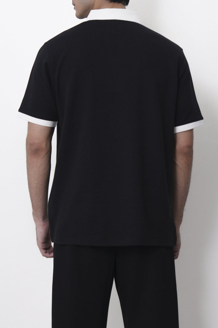 BLACK-HERITAGE CONTRAST POLO