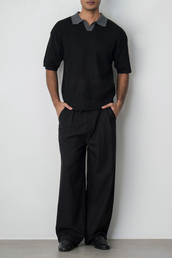 CONTRAST COLLAR POLO