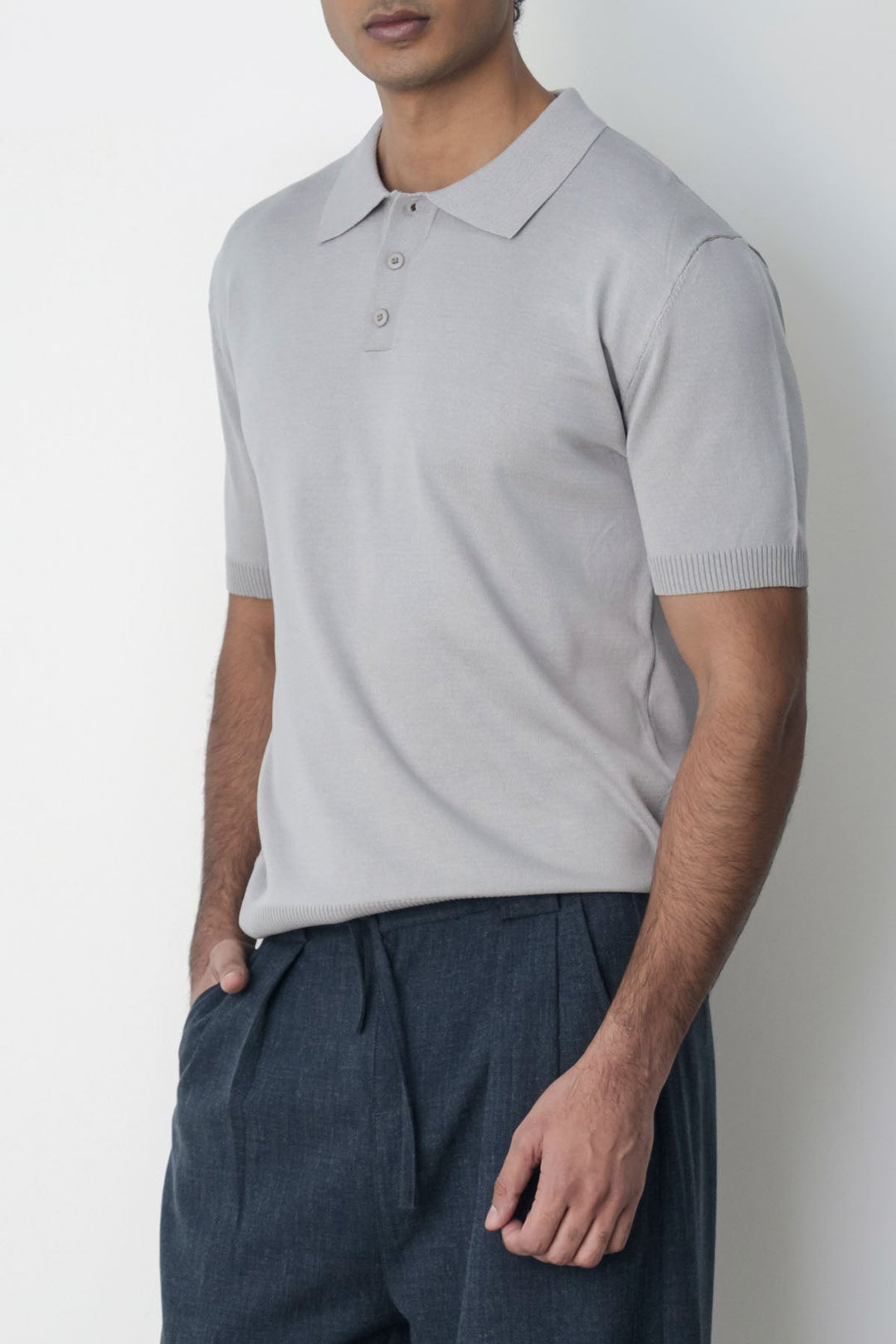 GREY CLASSIC POLO